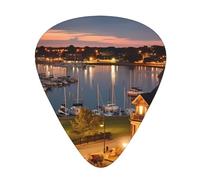 Guitar plectrums 12-pack Comfortable in the hand with smooth edges Three thicknesses to match Night view of Newport Harbor, Rhode Island Picture