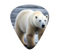 Guitar plectrums 12-pack Comfortable in the hand with smooth edges Three thicknesses to match Polar bear Picture