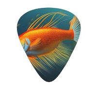 Guitar plectrums 12-pack Comfortable in the hand with smooth edges Three thicknesses to match Safflower Flying Fish Picture