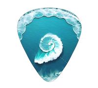 Guitar plectrums 12-pack Comfortable in the hand with smooth edges Three thicknesses to match Sea of Love Picture