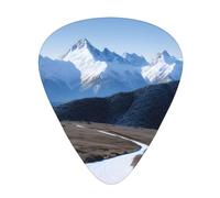 Guitar plectrums 12-pack Comfortable in the hand with smooth edges Three thicknesses to match Snowy Mountains Prints