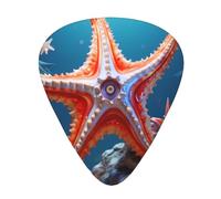 Guitar plectrums 12-pack Comfortable in the hand with smooth edges Three thicknesses to match Starfish Picture