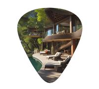 Guitar plectrums 12-pack Comfortable in the hand with smooth edges Three thicknesses to match Tahitian vacation Prints