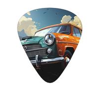 Guitar plectrums 12-pack Comfortable in the hand with smooth edges Three thicknesses to match Take a trip in the car Prints