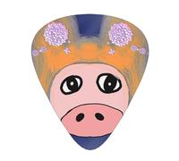 Guitar plectrums 12-pack Comfortable in the hand with smooth edges Three thicknesses to match The head of the bull devil Prints