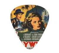 Guitar plectrums 12-pack Comfortable in the hand with smooth edges Three thicknesses to match The Old Hollywood Picture