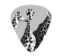 Guitar plectrums 12-pack Comfortable in the hand with smooth edges Three thicknesses to match Three giraffe Picture