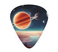 Guitar plectrums 12-pack Comfortable in the hand with smooth edges Three thicknesses to match Universe Planet Picture