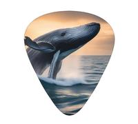 Guitar plectrums 12-pack Comfortable in the hand with smooth edges Three thicknesses to match Whale Above Sea Water Picture