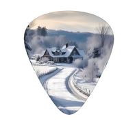 Guitar plectrums 12-pack Comfortable in the hand with smooth edges Three thicknesses to match Winter snow in Vermont Picture