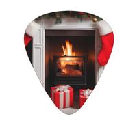 Guitar plectrums 12-pack Comfortable in the hand with smooth edges Three thicknesses to match Xmas Eve Fireplace Gifts& Red Socks Picture