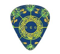 Guitar plectrums 12-pack Comfortable in the hand with smooth edges Three thicknesses to match Yin Yang Totem Picture