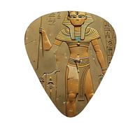 Guitar plectrums 12-piece set Comfortable in the hand with smooth edges Three thicknesses to match Ancient Egypt Pattern
