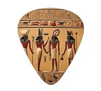 Guitar plectrums 12-piece set Comfortable in the hand with smooth edges Three thicknesses to match Ancient Egyptian Hieroglyph Picture
