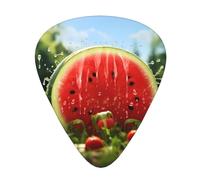 Guitar plectrums 12-piece set Comfortable in the hand with smooth edges Three thicknesses to match Beautiful Watermelon Prints