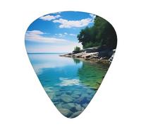 Guitar plectrums 12-piece set Comfortable in the hand with smooth edges Three thicknesses to match Beautiful view of Lake Erie Prints