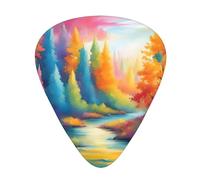 Guitar plectrums 12-piece set Comfortable in the hand with smooth edges Three thicknesses to match Bright Beautiful Colorful Art Picture
