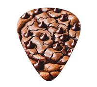 Guitar plectrums 12-piece set Comfortable in the hand with smooth edges Three thicknesses to match Chocolate Cookie Prints