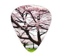 Guitar plectrums 12-piece set Comfortable in the hand with smooth edges Three thicknesses to match Cherry Blossom Prints