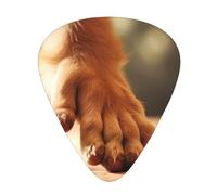 Guitar plectrums 12-piece set Comfortable in the hand with smooth edges Three thicknesses to match Dog Puppy Paw Pattern