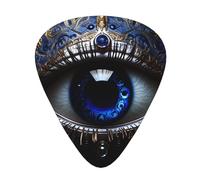 Guitar plectrums 12-piece set Comfortable in the hand with smooth edges Three thicknesses to match Evil eye Picture