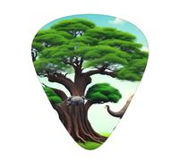 Guitar plectrums 12-piece set Comfortable in the hand with smooth edges Three thicknesses to match Elephant and Tree of Life Pattern