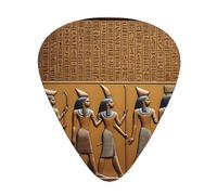 Guitar plectrums 12-piece set Comfortable in the hand with smooth edges Three thicknesses to match Egypt Hieroglyphics Picture