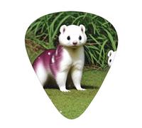 Guitar plectrums 12-piece set Comfortable in the hand with smooth edges Three thicknesses to match Ferrets Pattern