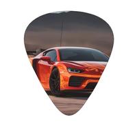 Guitar plectrums 12-piece set Comfortable in the hand with smooth edges Three thicknesses to match Fire Dragon Roll soccer Prints