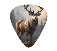 Guitar plectrums 12-piece set Comfortable in the hand with smooth edges Three thicknesses to match Free Deer Pattern