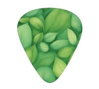 Guitar plectrums 12-piece set Comfortable in the hand with smooth edges Three thicknesses to match Green Leaves Wall Prints