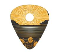 Guitar plectrums 12-piece set Comfortable in the hand with smooth edges Three thicknesses to match Goodlooking Hello Sunshine Picture