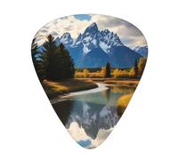 Guitar plectrums 12-piece set Comfortable in the hand with smooth edges Three thicknesses to match grand teton national park Prints