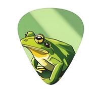 Guitar plectrums 12-piece set Comfortable in the hand with smooth edges Three thicknesses to match Green Frog Shadow Prints