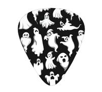 Guitar plectrums 12-piece set Comfortable in the hand with smooth edges Three thicknesses to match Halloween Goth Pattern