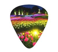 Guitar plectrums 12-piece set Comfortable in the hand with smooth edges Three thicknesses to match Light romantic Flowers Prints