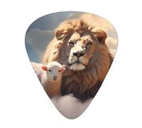 Guitar plectrums 12-piece set Comfortable in the hand with smooth edges Three thicknesses to match Lamb with A Lion On The Clouds Picture