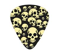 Guitar plectrums 12-piece set Comfortable in the hand with smooth edges Three thicknesses to match Many Skulls Get Together Prints