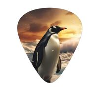 Guitar plectrums 12-piece set Comfortable in the hand with smooth edges Three thicknesses to match Penguin sea Picture