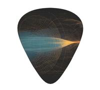 Guitar plectrums 12-piece set Comfortable in the hand with smooth edges Three thicknesses to match Physics Print Prints