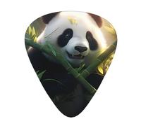 Guitar plectrums 12-piece set Comfortable in the hand with smooth edges Three thicknesses to match Panda bamboo Prints