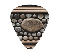 Guitar plectrums 12-piece set Comfortable in the hand with smooth edges Three thicknesses to match Petoskey Stone Picture