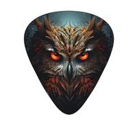 Guitar plectrums 12-piece set Comfortable in the hand with smooth edges Three thicknesses to match Twin Peaks Owl Picture