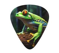 Guitar plectrums 12-piece set Comfortable in the hand with smooth edges Three thicknesses to match Tree Frog Prints