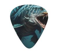Guitar plectrums 12 pieces set Comfortable in the hand with smooth edges Three thicknesses to match Tiger fish Picture