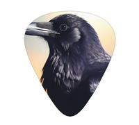 Guitar plectrums 12 pieces set Comfortable in the hand with smooth edges Three thicknesses to match Ravens Prints