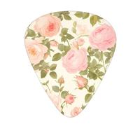Guitar plectrums 12 pieces set Comfortable in the hand with smooth edges Three thicknesses to match dew rose Printing
