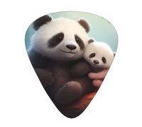 Guitar plectrums 12 pieces set Comfortable in the hand with smooth edges Three thicknesses to match cute panda (1) Printing