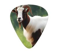 Guitar plectrums 12 pieces set Comfortable in the hand with smooth edges Three thicknesses to match Boer Goat Picture