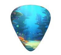 Guitar plectrums 12 pieces set Comfortable in the hand with smooth edges Three thicknesses to match cartoon under Picture